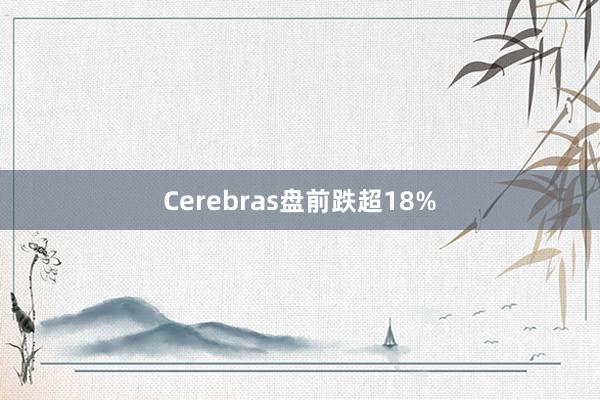 Cerebras盘前跌超18%