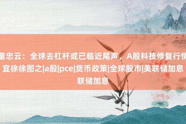 董忠云：全球去杠杆或已临近尾声，A股科技修复行情宜徐徐图之|a股|pce|货币政策|全球股市|美联储加息