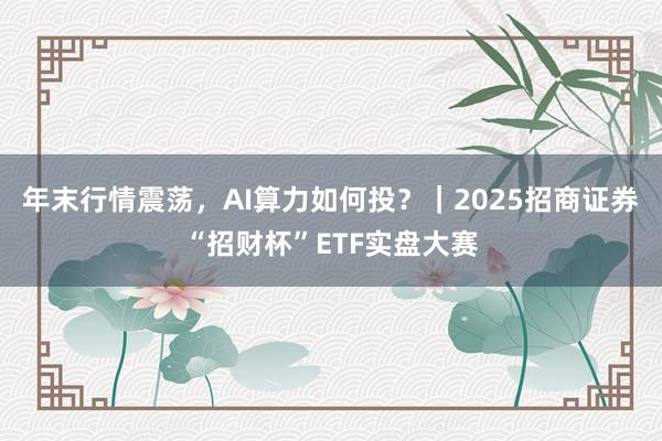 年末行情震荡，AI算力如何投？｜2025招商证券“招财杯”ETF实盘大赛