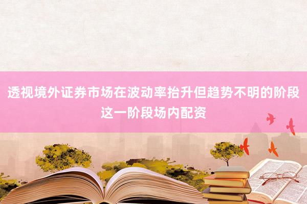 透视境外证券市场在波动率抬升但趋势不明的阶段这一阶段场内配资