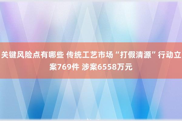 关键风险点有哪些 传统工艺市场“打假清源”行动立案769件 涉案6558万元