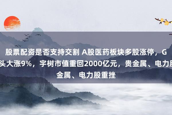 股票配资是否支持交割 A股医药板块多股涨停，GPU龙头大涨9%，宇树市值重回2000亿元，贵金属、电力股重挫